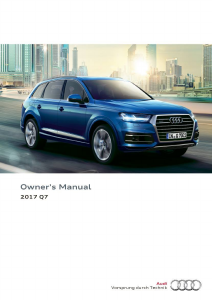 Bruksanvisning Audi Q7 (2017)