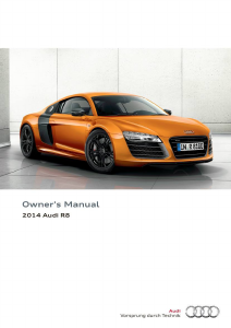 Bruksanvisning Audi R8 (2014)