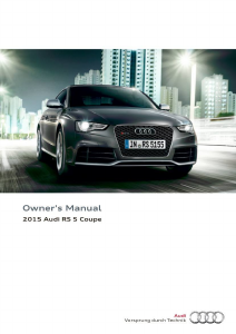 Bruksanvisning Audi RS5 Coupe (2015)