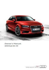 Bruksanvisning Audi S3 (2016)