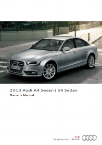 Bruksanvisning Audi S4 Sedan (2013)