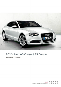 Bruksanvisning Audi S5 Coupe (2013)