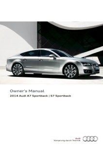 Bruksanvisning Audi S7 Sportback (2014)