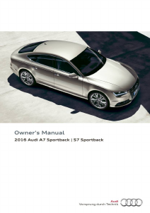 Bruksanvisning Audi S7 Sportback (2016)