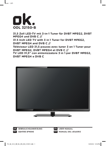 Manual OK ODL 32150-B LED Television