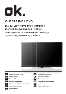 Handleiding OK OLE 228 B-D4 DVD LED televisie