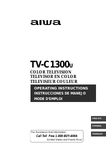 Bruksanvisning Aiwa TV-C1300u TV