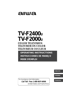 Manual de uso Aiwa TV-F2400u Televisor