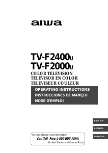 Mode d’emploi Aiwa TV-F2400u Téléviseur