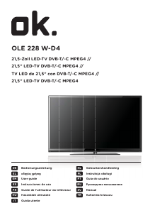 Handleiding OK OLE 228 W-D4 LED televisie