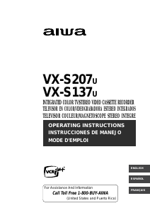 Mode d’emploi Aiwa VX-S137 Téléviseur