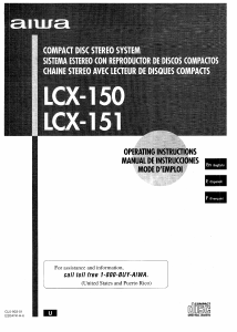 Mode d’emploi Aiwa LCX-150 Stéréo