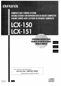 Handleiding Aiwa LCX-150 Stereoset