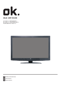 Handleiding OK OLE 241 B-D4 LED televisie