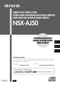 Manual de uso Aiwa NSX-AJ50 Set de estéreo