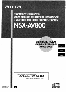 Mode d’emploi Aiwa NSX-AV800 Stéréo