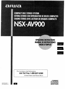 Mode d’emploi Aiwa NSX-AV900 Stéréo