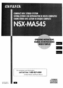 Mode d’emploi Aiwa NSX-MA545 Stéréo