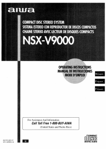 Handleiding Aiwa NSX-V9000 Stereoset