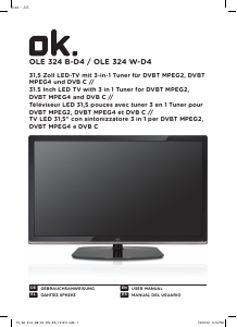 Handleiding OK OLE 324 W-D4 LED televisie