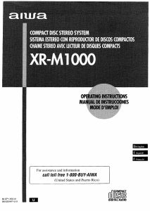 Manual de uso Aiwa XR-M1000 Set de estéreo