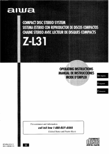 Manual de uso Aiwa Z-L31 Set de estéreo
