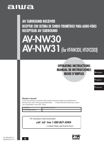 Manual Aiwa AV-NW30 Receiver
