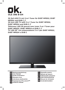 Manual de uso OK OLE 396 B-D4 Televisor de LED