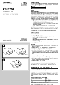 Handleiding Aiwa XP-R210 Discman