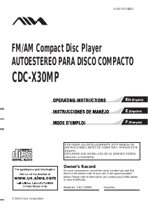 Handleiding Aiwa CDC-X30MP Autoradio