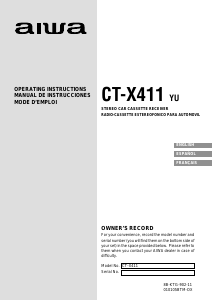 Handleiding Aiwa CT-X411 Autoradio