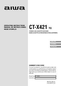 Handleiding Aiwa CT-X421 Autoradio