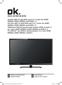 Handleiding OK OLE 24150-B DVD LED televisie