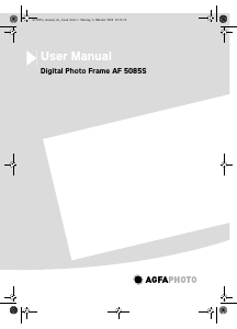 Bedienungsanleitung Agfa AF 5085S Digitaler bilderrahmen