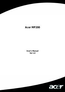 Handleiding Acer MP200 Mp3 speler