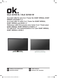 Manual de uso OK OLE 32150-W Televisor de LED