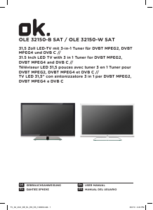 Handleiding OK OLE 32150-W SAT LED televisie