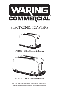 Bruksanvisning Waring Commercial WCT702 Brödrost