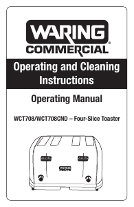 Manual Waring Commercial WCT708 Toaster