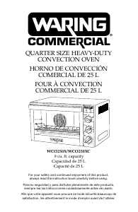 Mode d’emploi Waring Commercial WCO250X Four