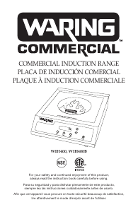 Mode d’emploi Waring Commercial WIH400 Table de cuisson