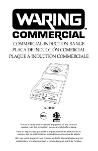 Mode d’emploi Waring Commercial WIH800 Table de cuisson