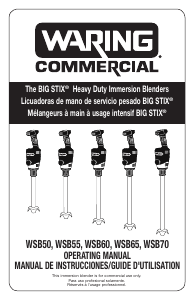 Bruksanvisning Waring Commercial WSB55 Stavmixer