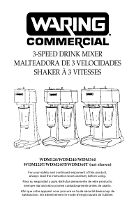 Manual de uso Waring Commercial WDM120 Mezclador de bebidas