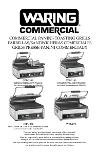 Manual Waring Commercial WPG150 Contact Grill