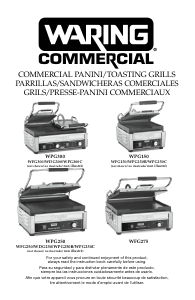 Bruksanvisning Waring Commercial WPG150B Smörgåsgrill