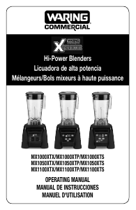 Manual Waring Commercial MX1000XTP Blender