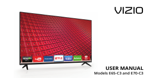 Bruksanvisning VIZIO E65-C3 LED TV