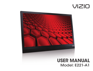 Bruksanvisning VIZIO E221-A1 LED TV