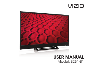 Bruksanvisning VIZIO E231-B1 LED TV